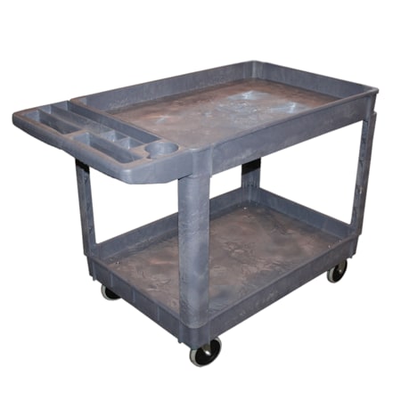 American Forge & Foundry POLYPROPYLENE SHOP CART, Polypropylene, 500 lb Load Capacity, 38 In L, 8.5 In W, 27.5 In H 962